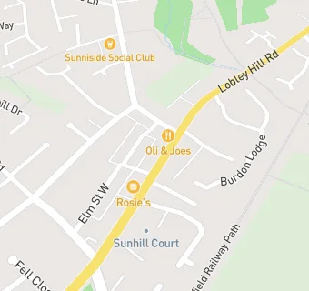 map for Sunniside Dental Practice