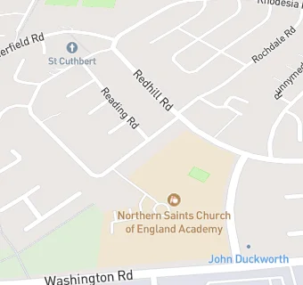 map for Northern Saints Church of England Academy