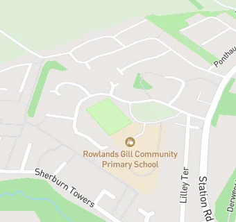 map for Rowlands Gill Community Primary School