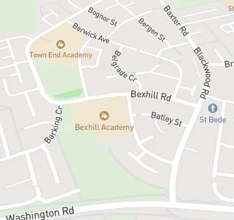 map for Bexhill Primary School