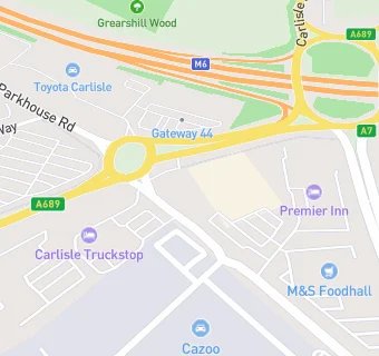 map for Premier Inn (Carlisle M6 Jct 44)