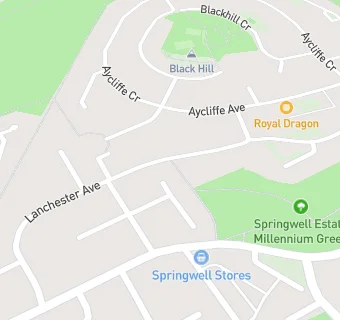 map for Springwell Community Hub