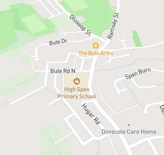 map for High Spen Primary School