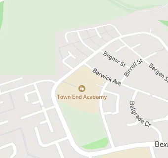 map for Town End Academy