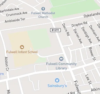 map for Fulwell Medical Centre