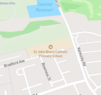 map for St John Bosco Catholic Primary School, Town End Farm, Sunderland