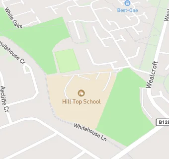 map for Hill Top School