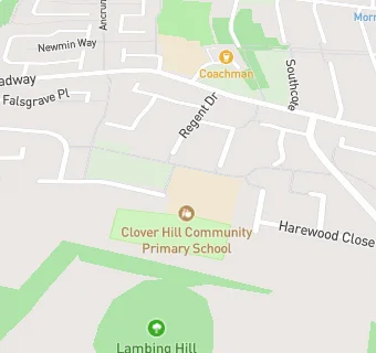 map for Clover Hill Community Primary School