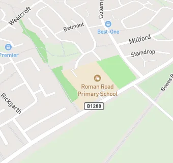 map for Roman Road Infant School