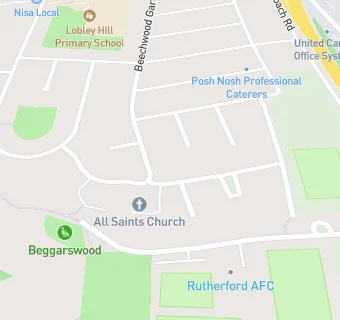 map for All Saints Church Hall