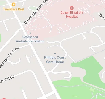 map for Philips Court Care Home