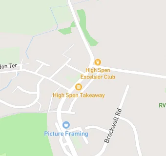 map for High Spen Take Away