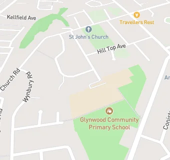 map for Glynwood Community Primary School