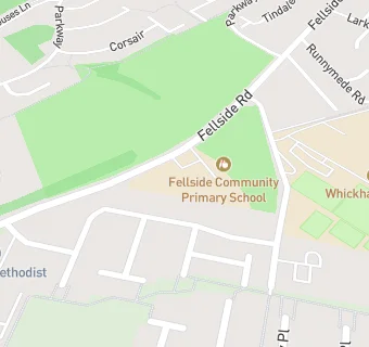 map for Fellside Junior School