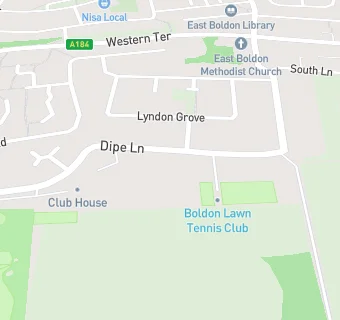 map for Boldon Golf Club