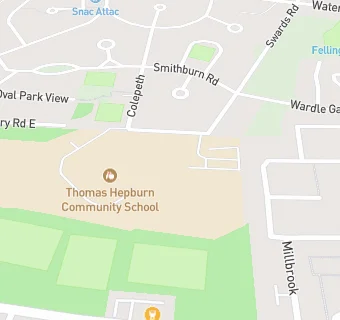 map for Thomas Hepburn Community Academy