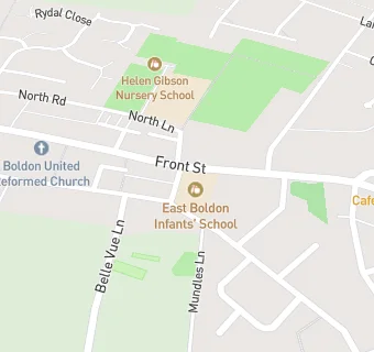 map for East Boldon Infants' School