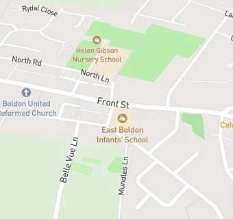 map for East Boldon Infants School