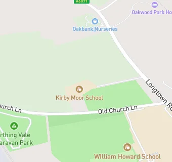 map for Kirby Moor School