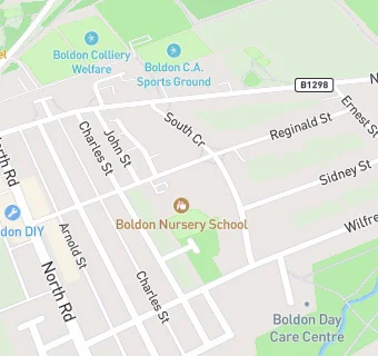 map for Boldon Nursery School