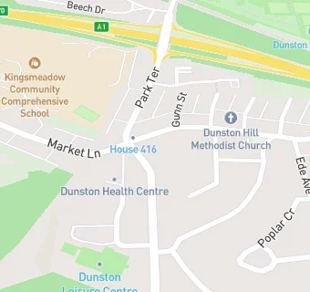 map for Dunston Hill Infant School