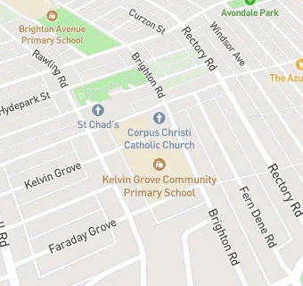 map for Kelvin Grove Community Primary School