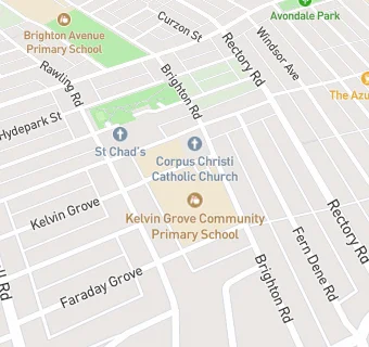 map for Kelvin Grove Primary School (Kitchen)