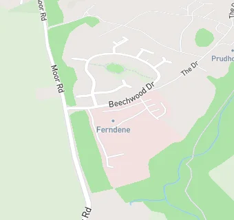 map for Ferndene Children & Young Peoples Service