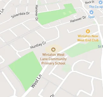 map for West Lane Primary School