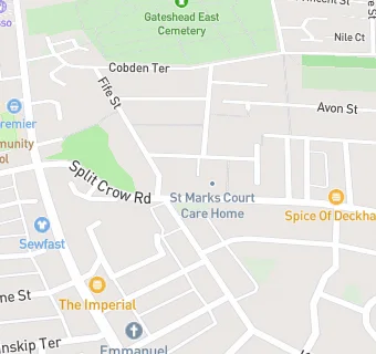 map for St Marks Court