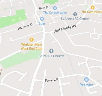 map for St Pauls Church Hall