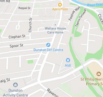 map for Dunston Social Club Limited