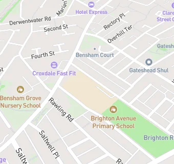 map for Brighton Avenue Primary School