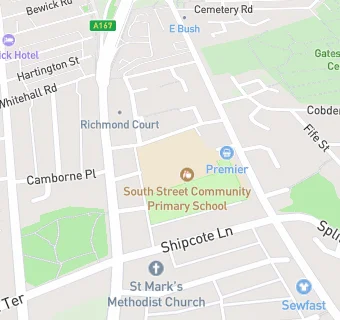 map for South Street Community Primary School