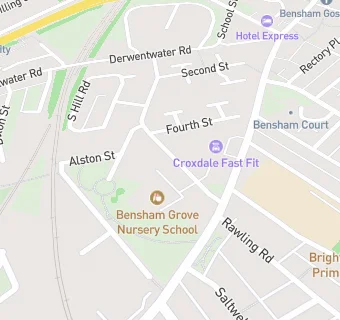 map for Bensham Family Practice