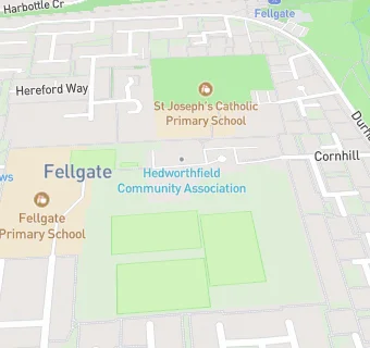 map for Hedworthfield Community Association