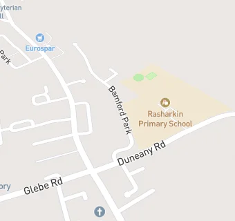 map for Rasharkin Community Playgroup