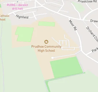 map for Prudhoe Community High School