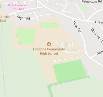 map for Prudhoe Community High School