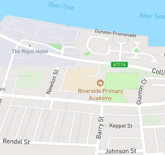 map for Riverside Primary Academy