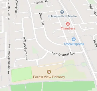 map for Forest View Primary School