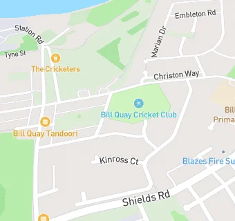 map for Bill Quay Primary School