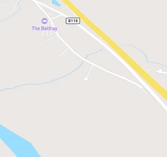 map for The Belfray Country Inn