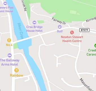 map for Galloway Hills Medical Group (Newton Stewart Health Centre)