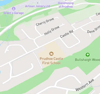 map for Prudhoe Castle First School