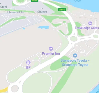 map for Newcastle (Metrocentre) Premier Inn