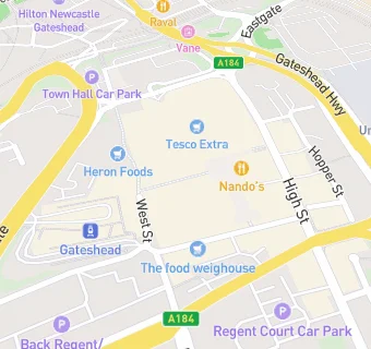 map for Nando's