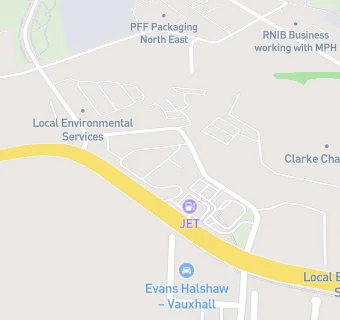 map for Felling Service Station