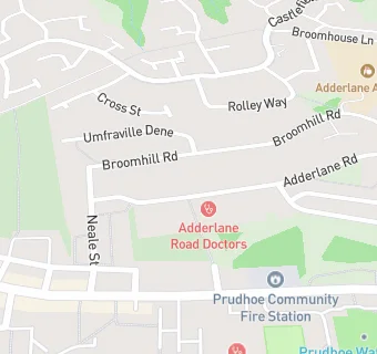 map for The Adderlane Surgery