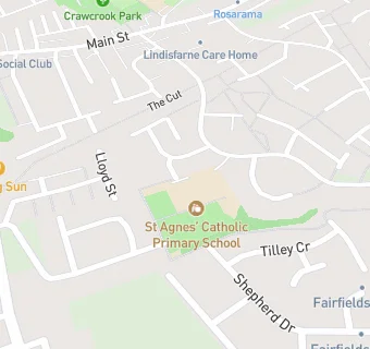 map for St Agnes' Catholic Primary School, Crawcrook